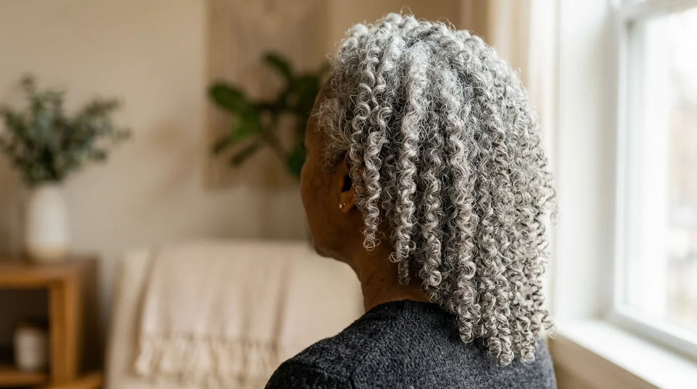 Natural silver coils shaped into a loose taper