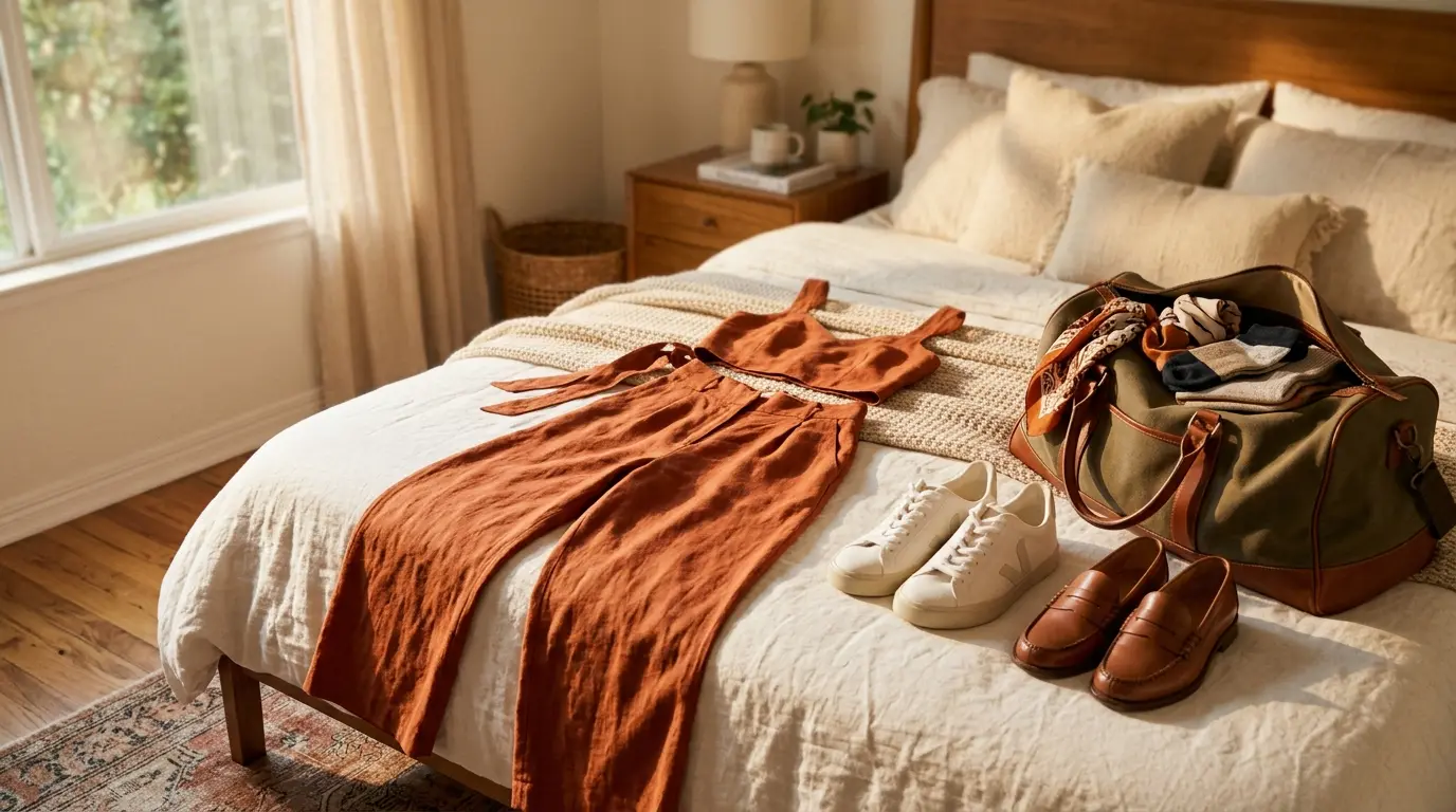 HBCU homecoming outfit ideas black women plan by laying out sets and backup shoes