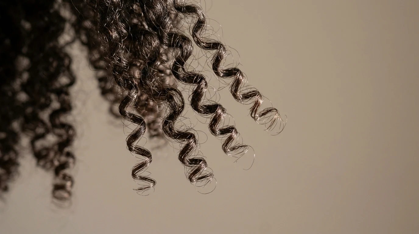 Curly ends separating individually after point cutting instead of clumping