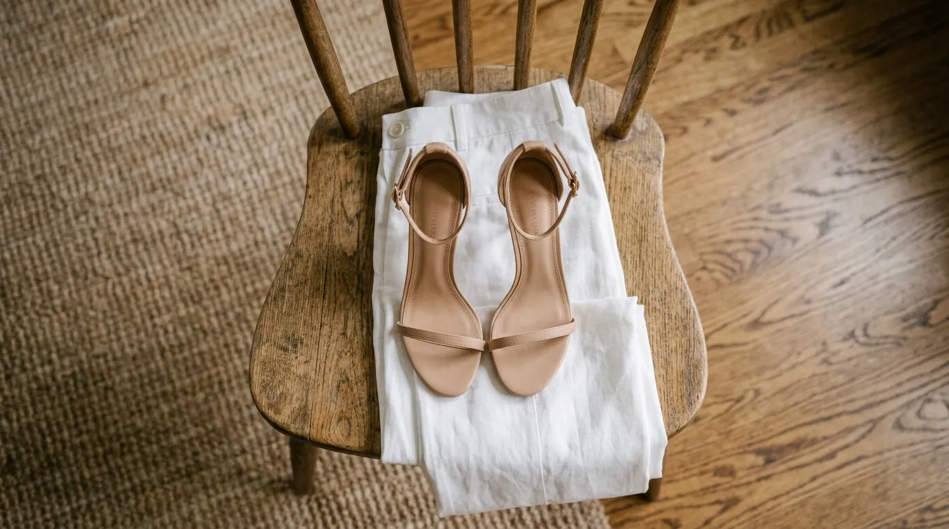 White trousers and delicate heels set aside as poor choices for a standing show
