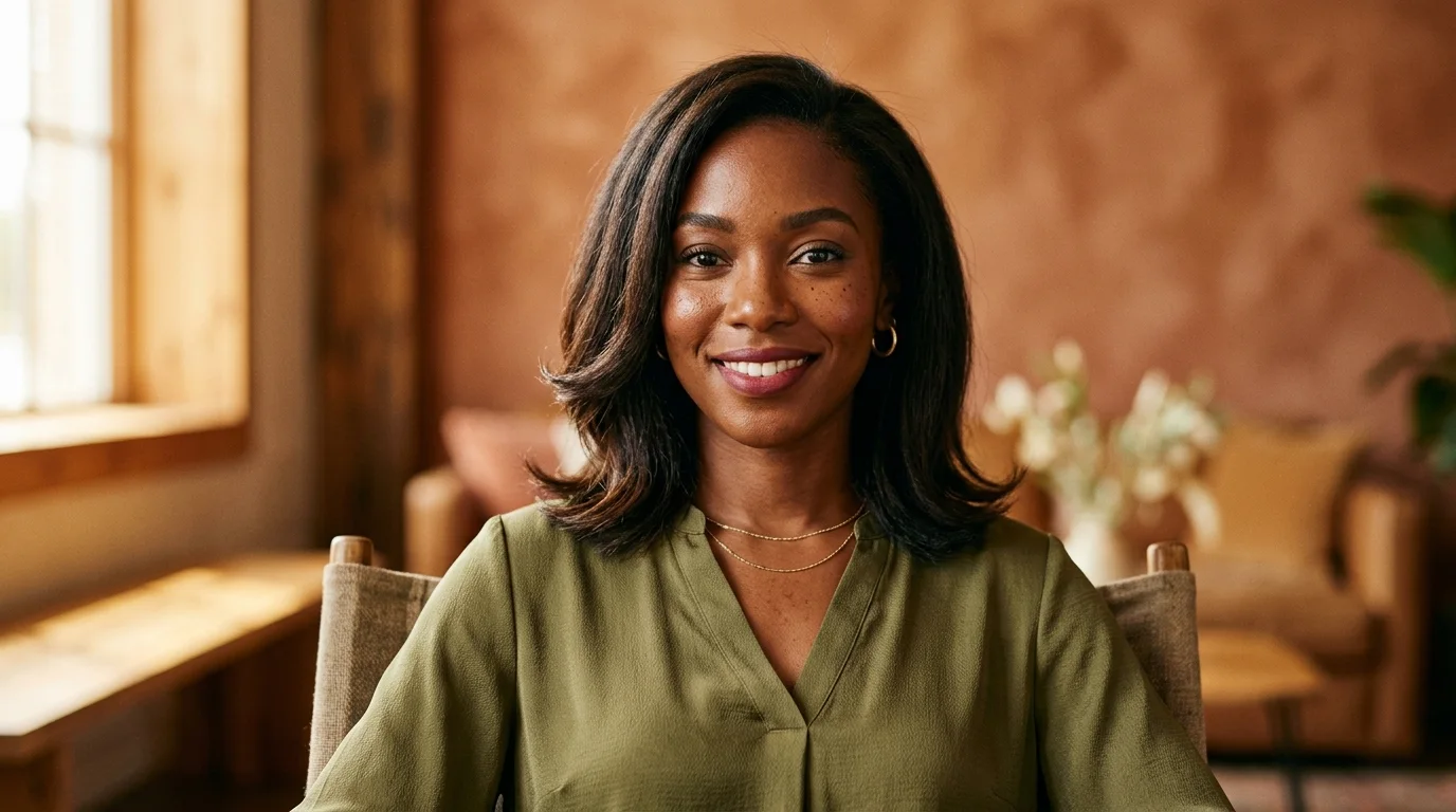 Collarbone length A line lob haircut with outward flipped ends balancing an oblong diamond face.