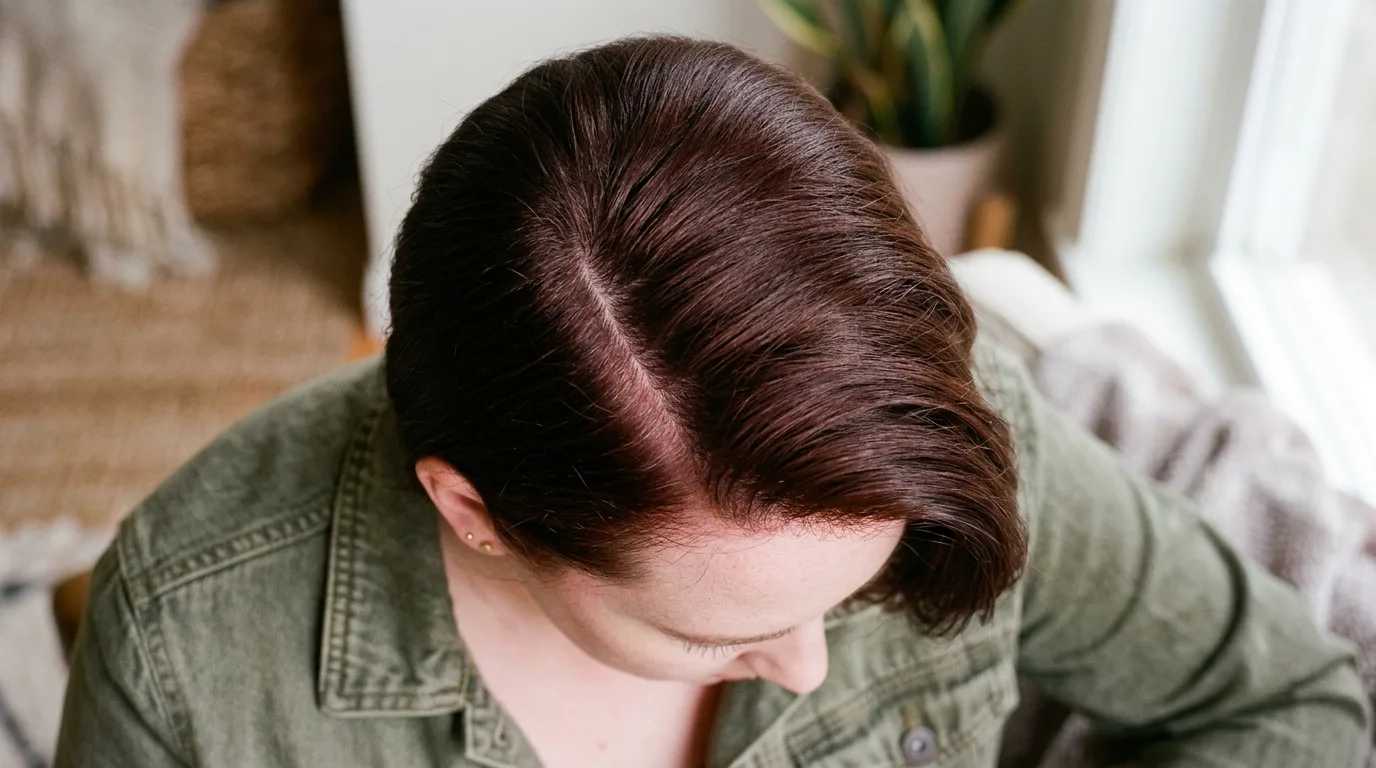 A deconstructed shag haircut separating fine waves to prevent clumping and add body.