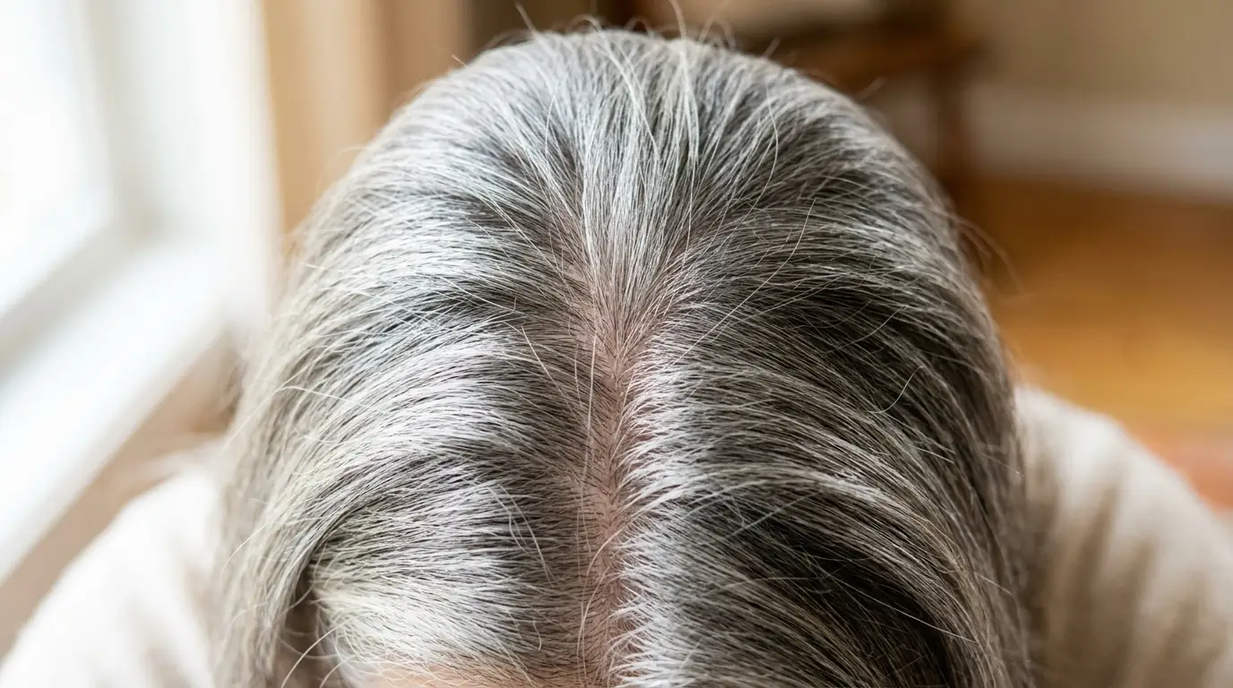 Highlighted fine blonde hair showing healthy wave formation and curl retention after a gentle cysteamine perm.