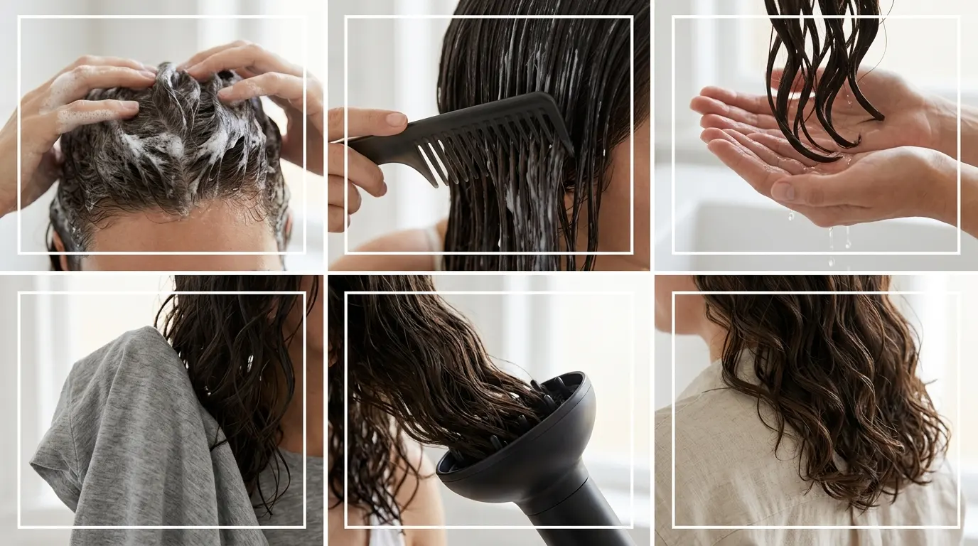 The Complete Step-by-Step Wavy Curly Hair Routine for All-Day Clumps
